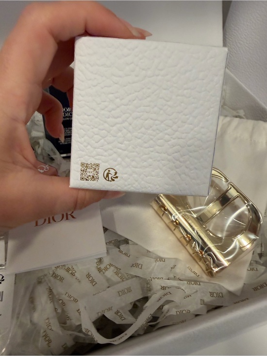 DIOR Gold \'CD\' Logo Hair Clip with Lip Gloss Bundle NEW main image 11